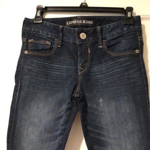 Express jeans with ankle zipper